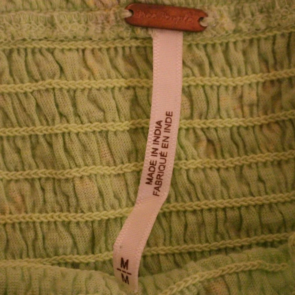 Free People Marigold Tee in Key Lime Combo size Medium